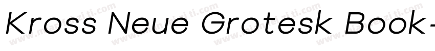 Kross Neue Grotesk Book字体转换